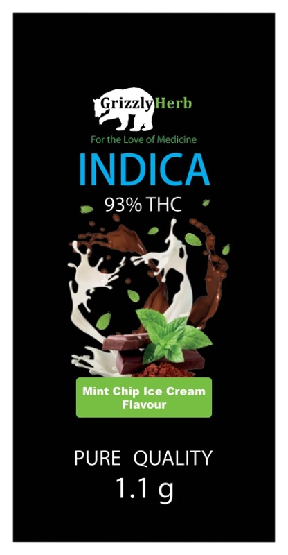Grizzly Cartridge INDICA - Mint Chocolate Chip - CannaMobile - Same day ...