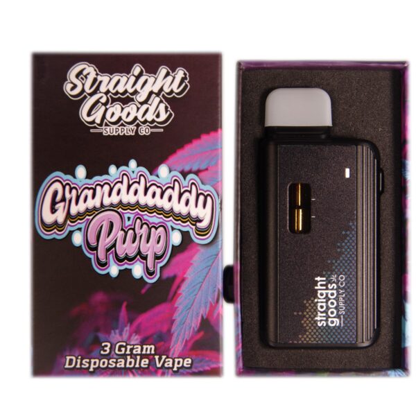 Straight Goods Disposable Pen (3G) – Granddaddy Purp INDICA